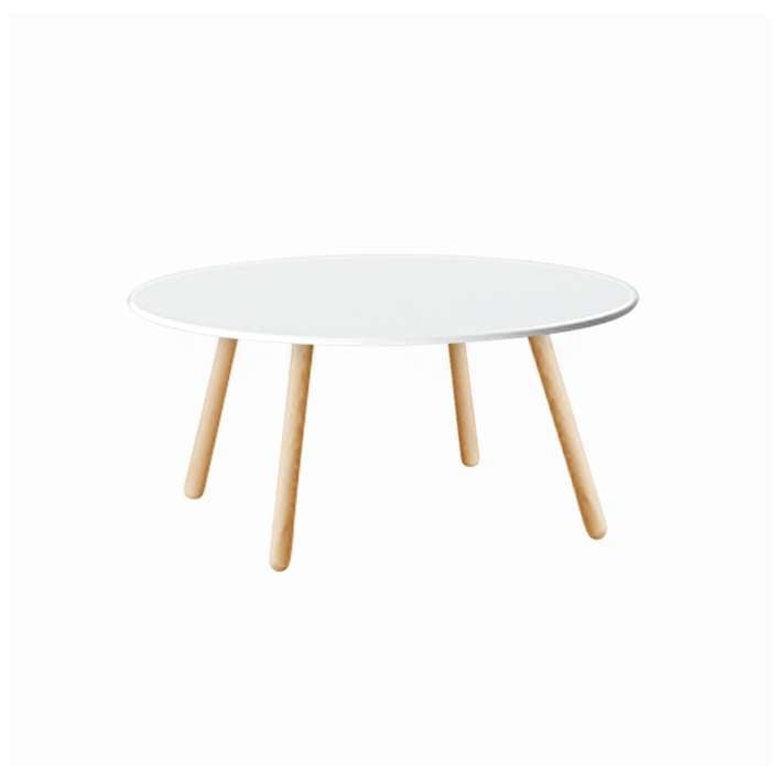 Lapalma Auki Couchtisch (Ø 60cm, schwarz lackiert, Kreuzfuß, HPL Fenix schwarz) Ø 60cm | schwarz lackiert | Kreuzfuß | HPL Fenix schwarz P1505+P81HFN
