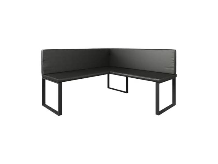Vicco Eckbank Ravon, Schwarz, 150 x 150 cm