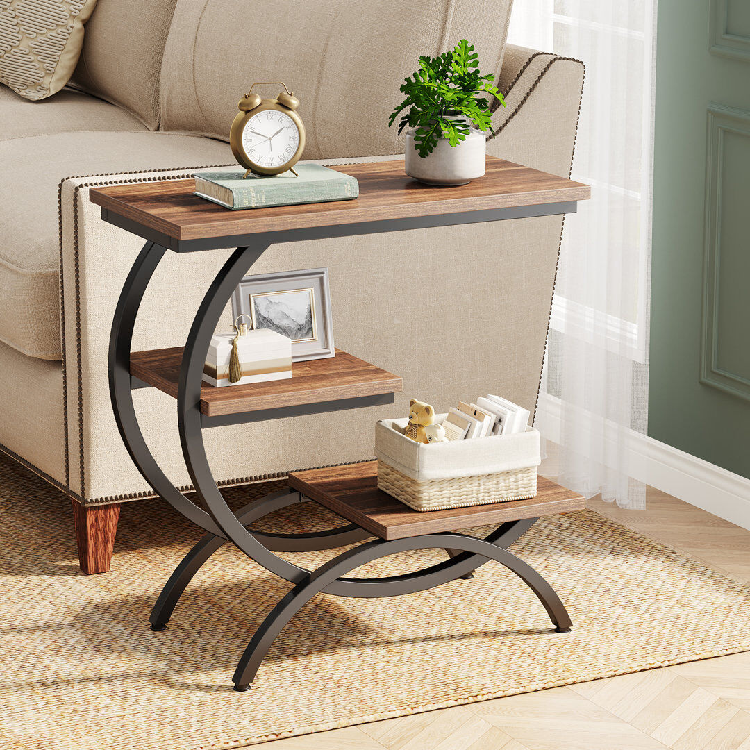 Blue Elephant Rectangular Side Table Brown 65cm H X 59.9cm W X 30cm D