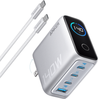 soundcore Anker Charger (140W, 4-Port, PD 3.1) with USB-C Cable