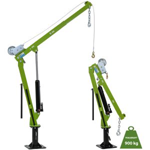 Trutzholm Werkstattkran 7091, Ladekran, 900 kg Tragkraft, mit Standfuß & klappbar, Hubhöhe bis 210 cm