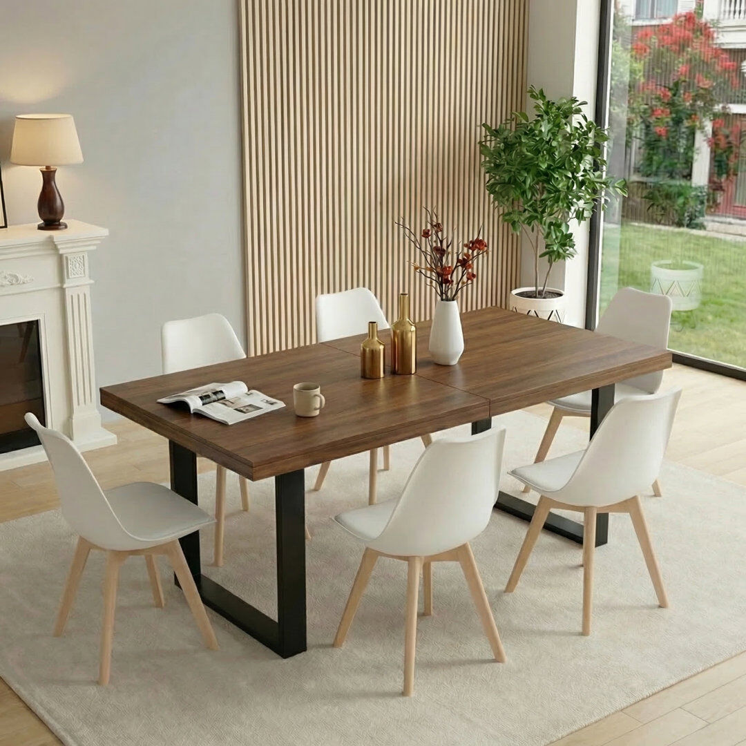 17 Stories 6 - Person Dining Set White 6
