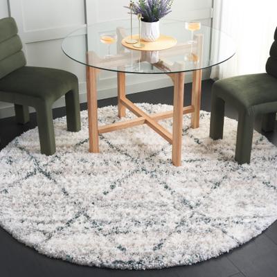 SAFAVIEH Fontana Shag Alja Modern Trellis 2-inch Thick Rug