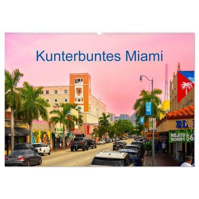 Kunterbuntes Miami (Wandkalender 2027 DIN A2 quer), CALVENDO Monatskalender