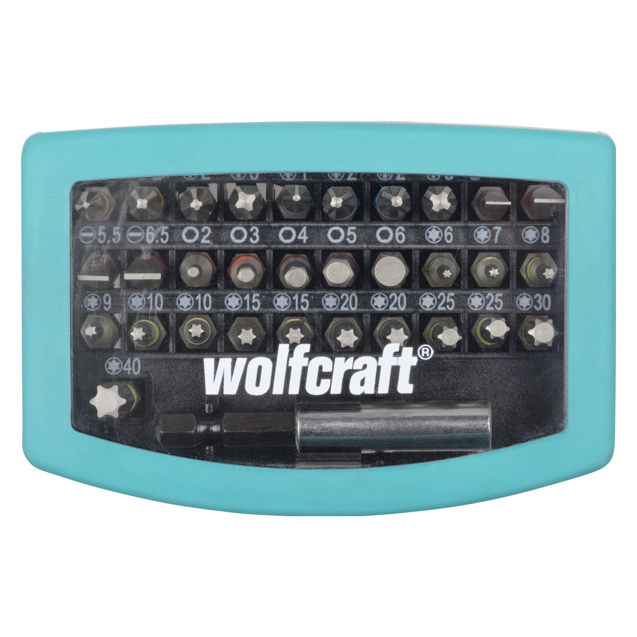 wolfcraft 1 Bit-Box 2K, Solid 32-tlg. (Innensechskant, Innensechsrund TX) (2975000)