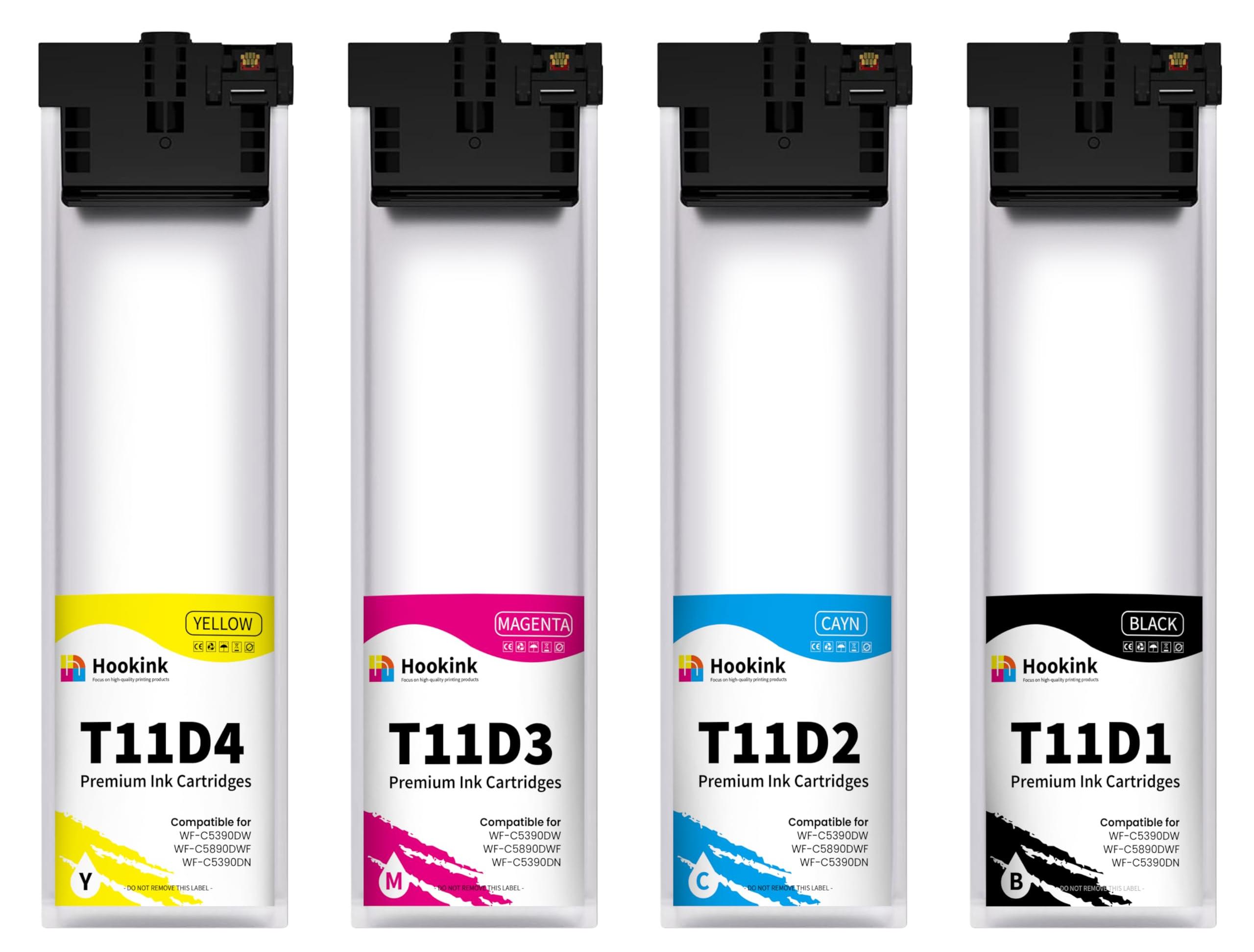 T11D Tintenpatronen Multipack (4 Stück) für Epson WorkForce Pro