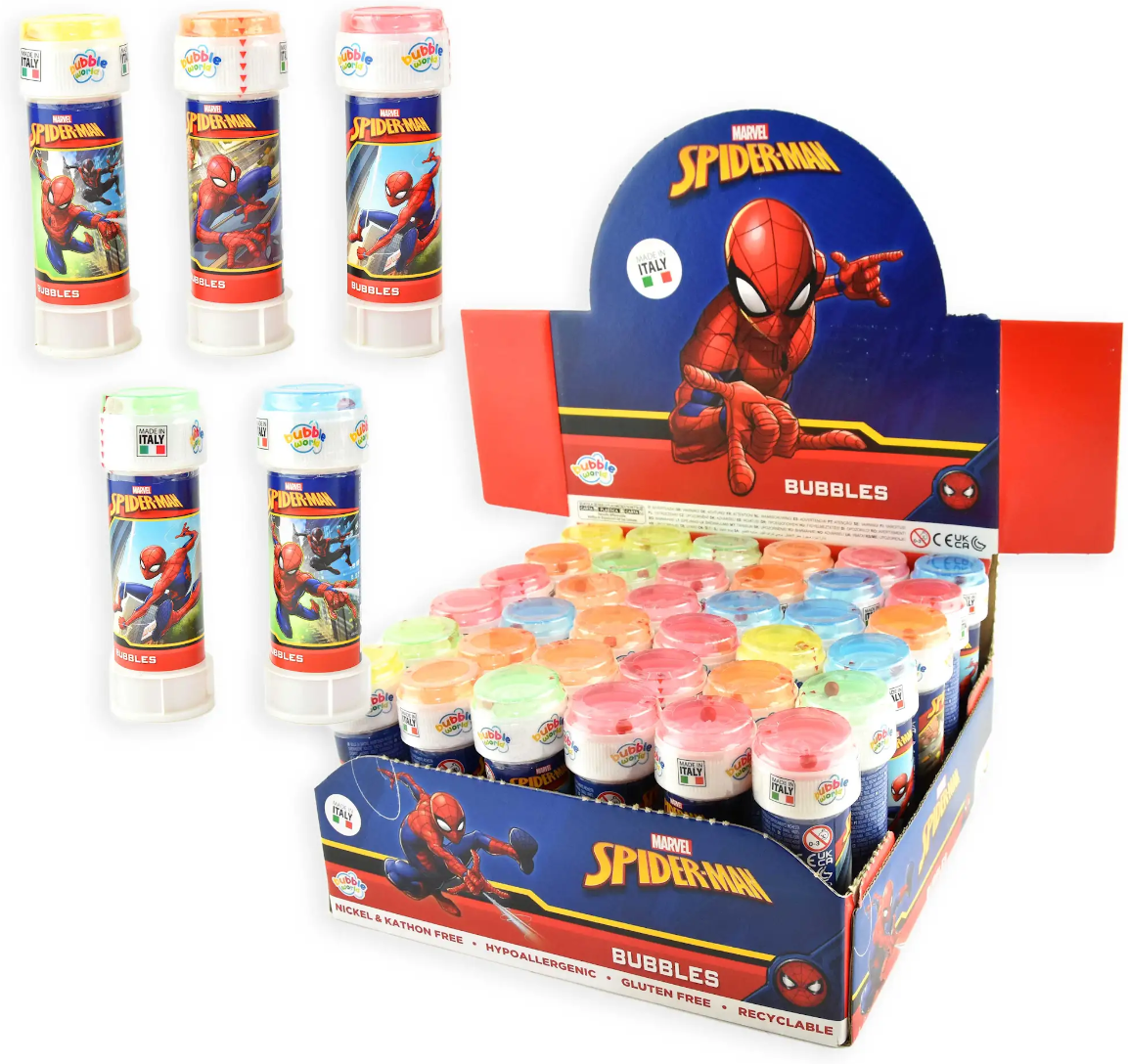 Spiderman-saippuakuplat