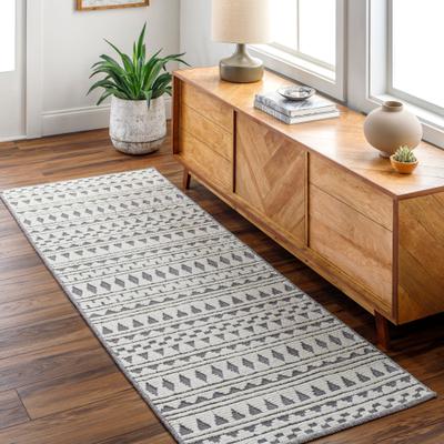 Livabliss Melcher Global Stripe Machine Washable Area Rug