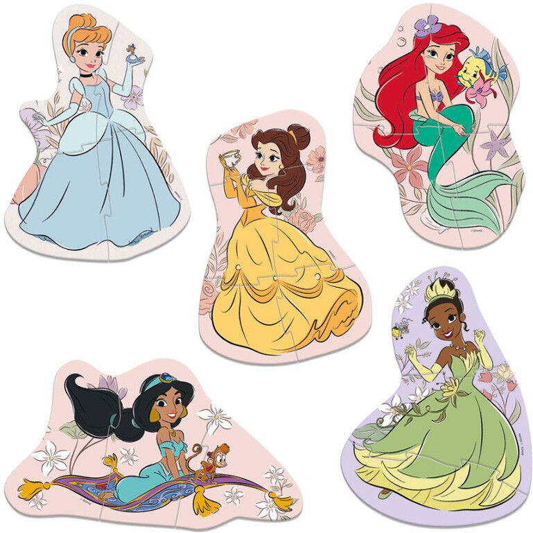 EDUCA BORRAS Puzzle Baby 5 en 1 Disney Princesses - Educa