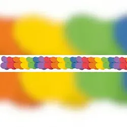 Papier Girlande bunt regenbogenfarben