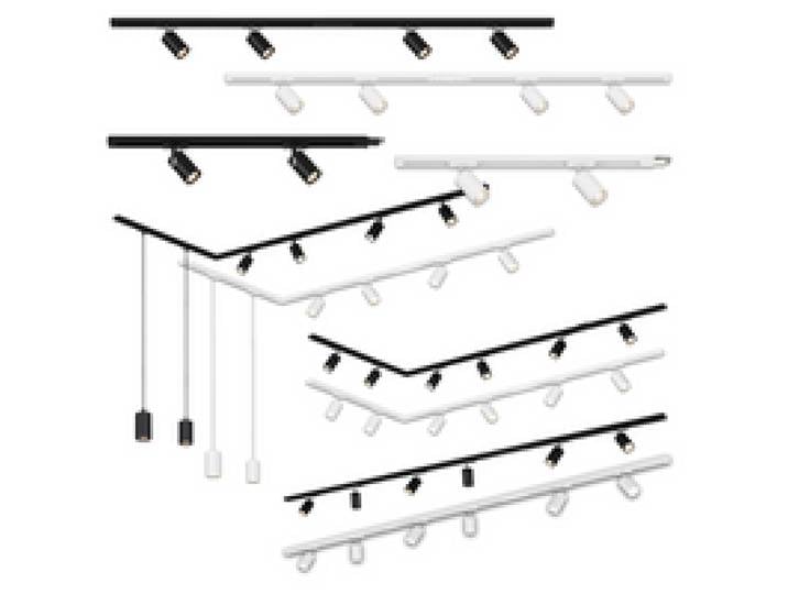 BRILONER Plafonniers sur rail LED - disponibles en différents modèles et tailles.