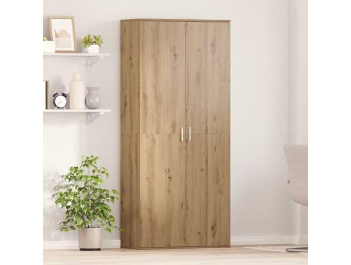 RJPLMFV Anrichte 80 x 35 x 180 cm, Eichenholz, handgefertigt Innenregale, Scharniertüren, Aufbewahrung für Wohnzimmer, Esszimmer, Büro