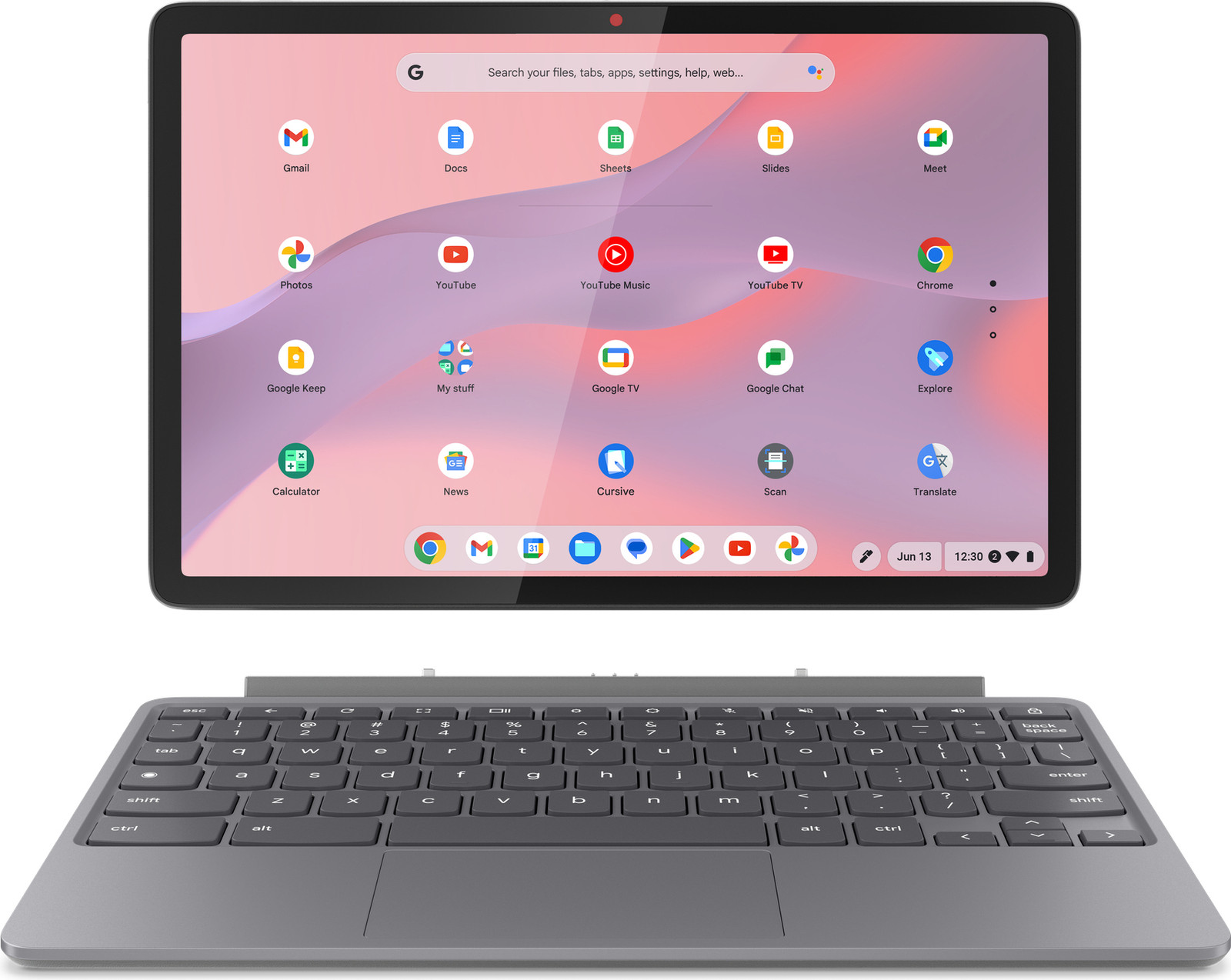 Lenovo Chromebook Duet 11M889 83HH met afneembaar toetsenbord, Kompanio 838, 8 GB RAM, 128 GB eMMC, 27,8 cm (10,95")