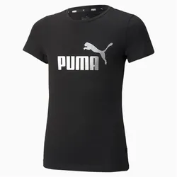 Puma, Mädchen, Sportshirt, ESS+ Logo Tee (104), Schwarz, 104