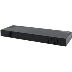 Exsys Industrial USB 3.2 Gen 2x1 Hub 16-Port (USB-C, 16 Ports), Dockingstation + USB Hub, Schwarz