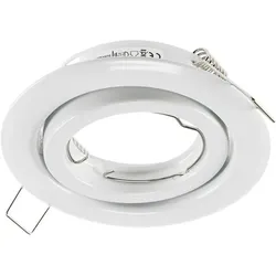 ChiliTec Decken-Einbaustrahler "SR90" weiß schwenkbar, Ø98mm, für 50mm Lampen