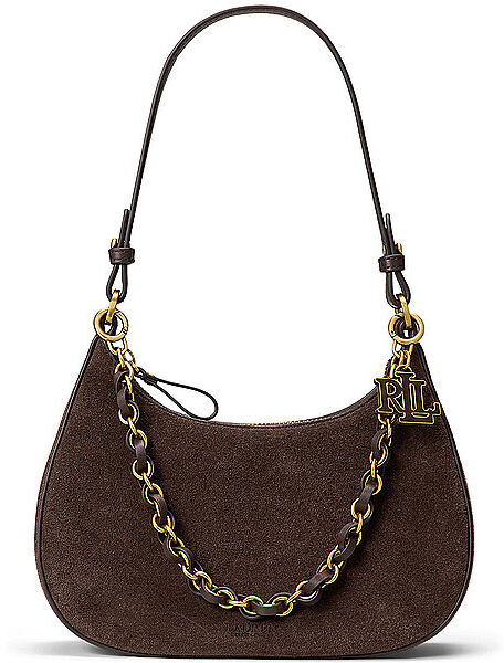 LAUREN RALPH LAUREN Ledertasche - Schultertasche MARCY Medium braun EG