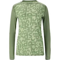 SLOPE Rei Printed Baselayer Skiunterhemd Damen 3144 - smoke green S