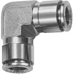 Riegler, Schlauchanschluss + Schlauchverbinder, L-Steckverbindung, für Schlauch-Aussen-Ø 12, Edelstahl 1.4404 (12 mm)