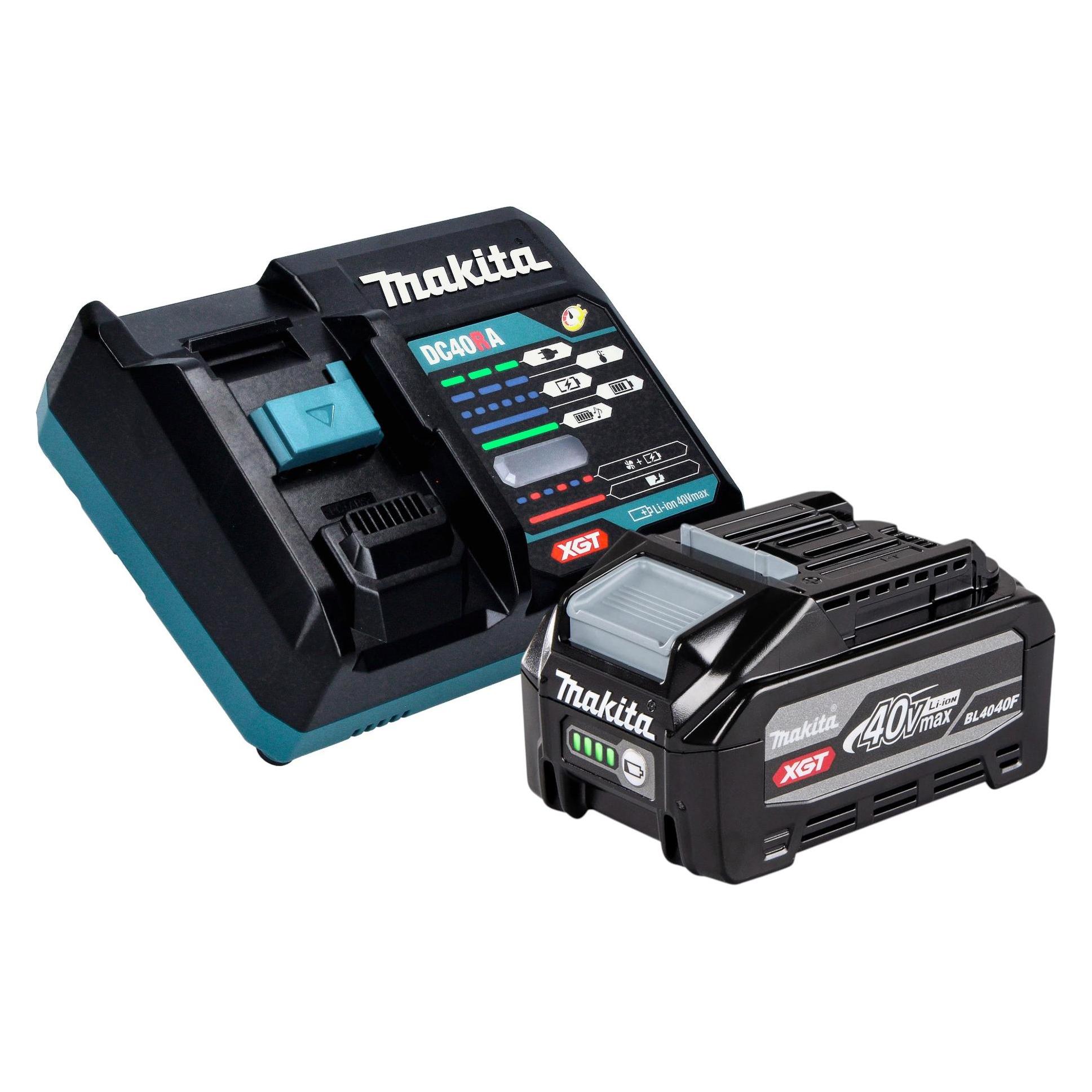 Makita Power Source Kit 1x BL 4040 F Akku 40 V max. 4,0 Ah XGT ( 1910N6-8 ) + DC 40 RA Ladegerät ( (40 V) (1910N6-8)