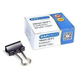 Rapesco Foldback-Klammern, Breite: 32 mm, farbig sortiert (10x) (FBC32COL)