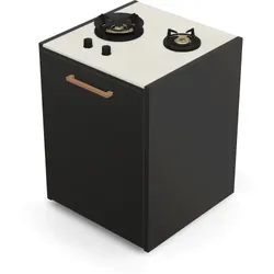 Brabura CT 60 Kochfeld - Iron Frost / Anthrazit / Holzgriff