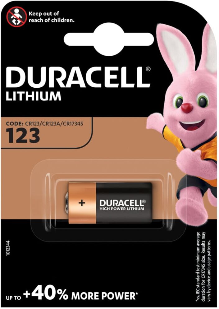 Hückmann Batterie Lithium 3V CR123A Duracell DCR123A (Bli.1) (110281)