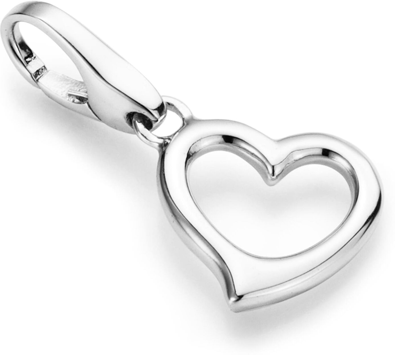 Charm Herz "Floating Heart, Silber 925", silber, GIORGIO MARTELLO MILANO, Charms, Damen