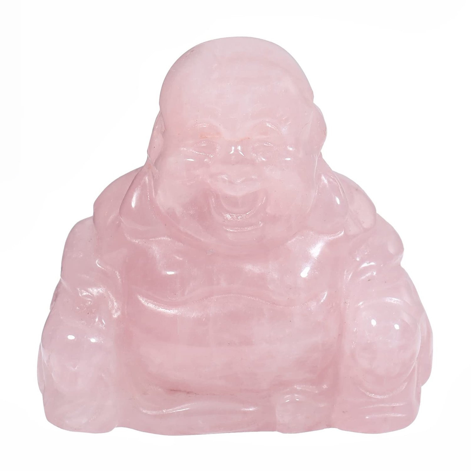 Handgegraveerd Kristallen Maitreya Boeddha Beeldje voor op tafel