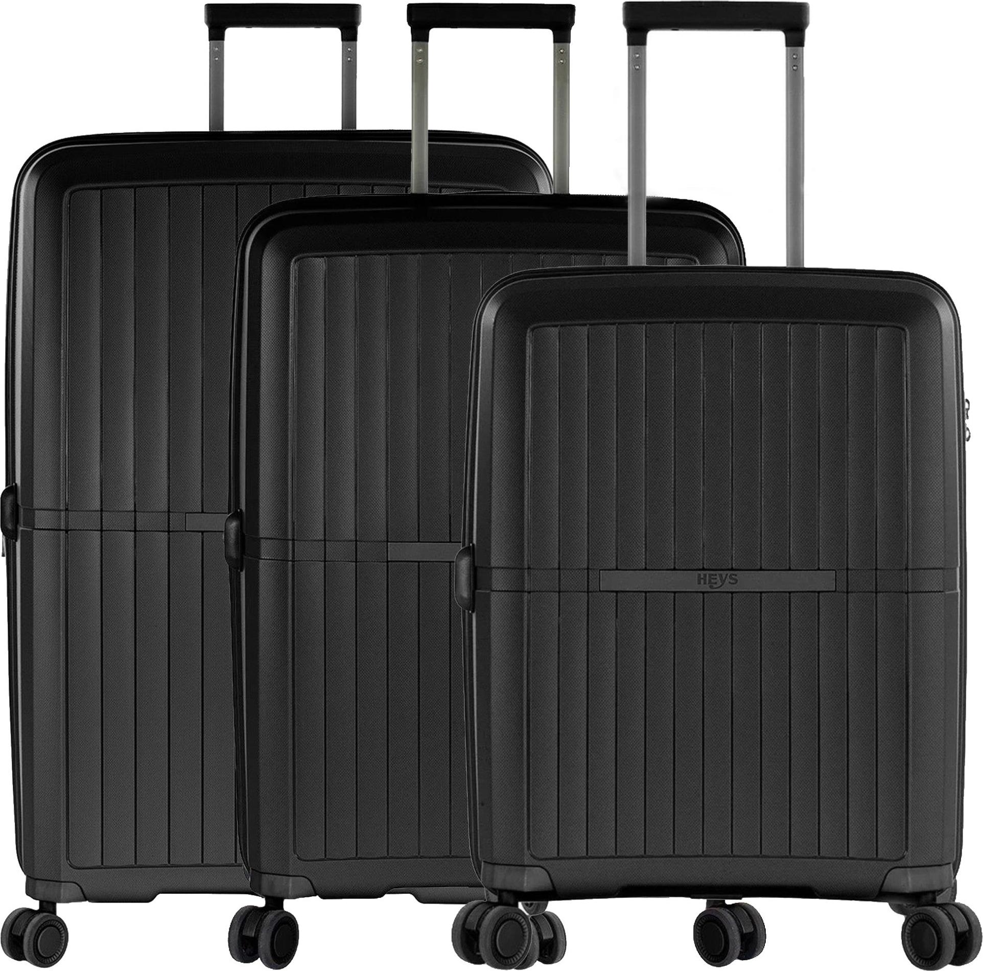 Heys AirLite - 4-Rollen-Trolley Set 3tlg. L/M/S erw. (schwarz)