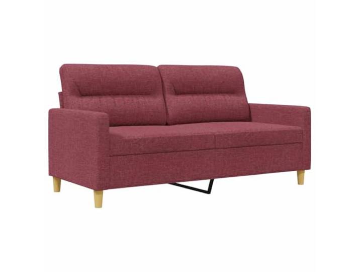 KKgypkn 2-Sitzer-Sofa Weinrot 140 cm Stoff Metallgestell, Dick Gepolstert, Atmungsaktiv, Langlebig, 110 Kg Pro Sitzplatz