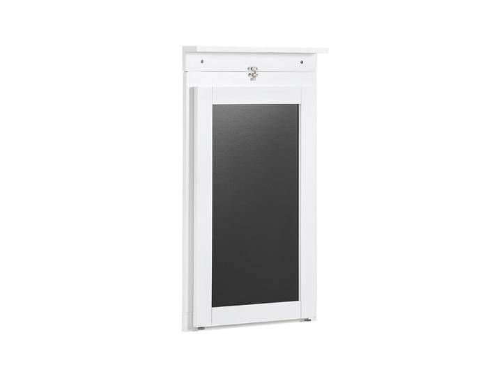 Table pliable murale effet bois blanc