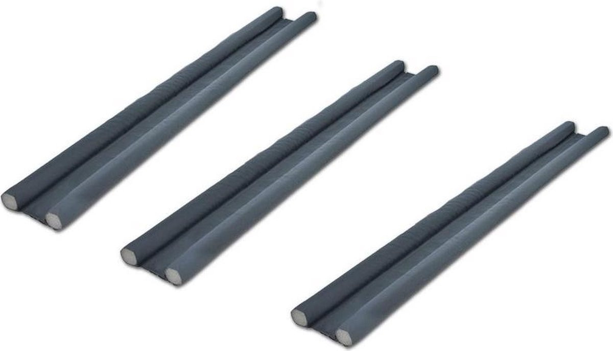 Set van 3 dubbele tochtstoppers - 95 cm
