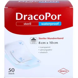 Dracopor Waterproof Wundverband 8x10 cm Steril 50 ST