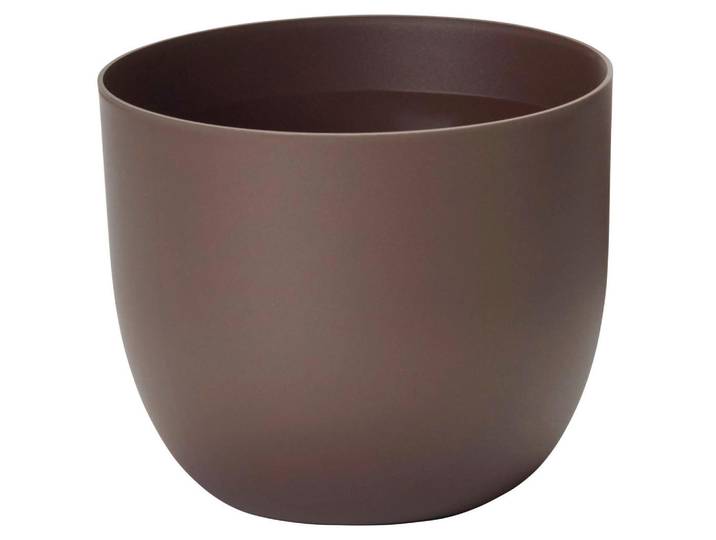 Übertopf RIO Greener, Rotbraun, Kunststoff, rund, 32.5 cm, Dekoration, Blumen & Blumentöpfe, Übertöpfe