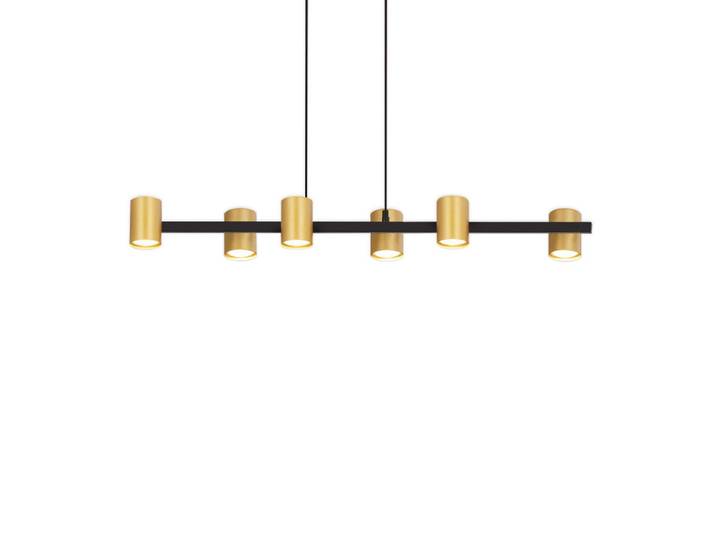 Nettlife LED Hängeleuchte FRANZISKa II 85/12/155 cm, Goldfarben, Metall, Gu10, 12x155x85 cm, Lampen & Leuchten, LED Beleuchtung, LED-Hängeleuchten