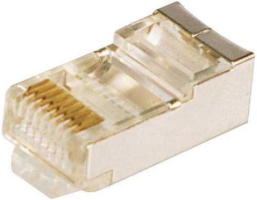 LogiLink RJ45-Modularstecker CAT 5e MP0003 Stecker, gerade Pole: 8P8C Silber 100St.