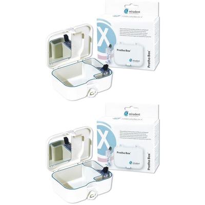 Miradent Prothesen-Aufbewahrungsbox Protho Box 2x 2x1 St