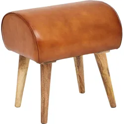 WOHNLING Hocker WL6.087 Echtleder