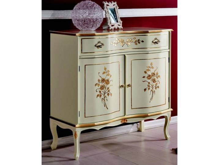 Xlmoebel Kombikommode Echtholz Kommode im klassischen Barock-Design mit Stauraum (Kombikommode, Kombikommode), Hergestellt in Europa