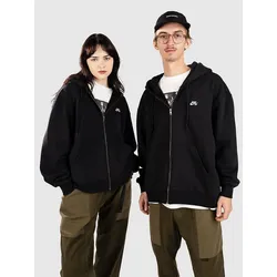 Nike SB Flc Essential Logo Sweatjacke black / white Gr. M