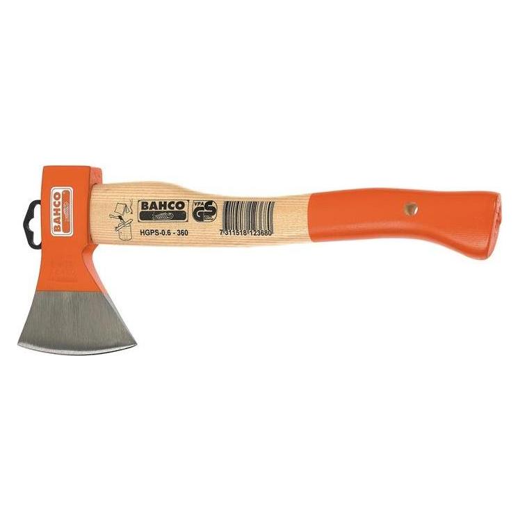 Bahco Camping-Axt mit geschwungenem Eschenstiel, 380 mm, 1 kg (GPS-0.8-380)