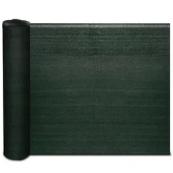 KARAT Zaunblende "Marius" - Schattiergewebe 150g/m2 mit Befestigungszubehör - Sonnenschutz Sichtschutz Windschutz / 1,2 x 6 m - Grün