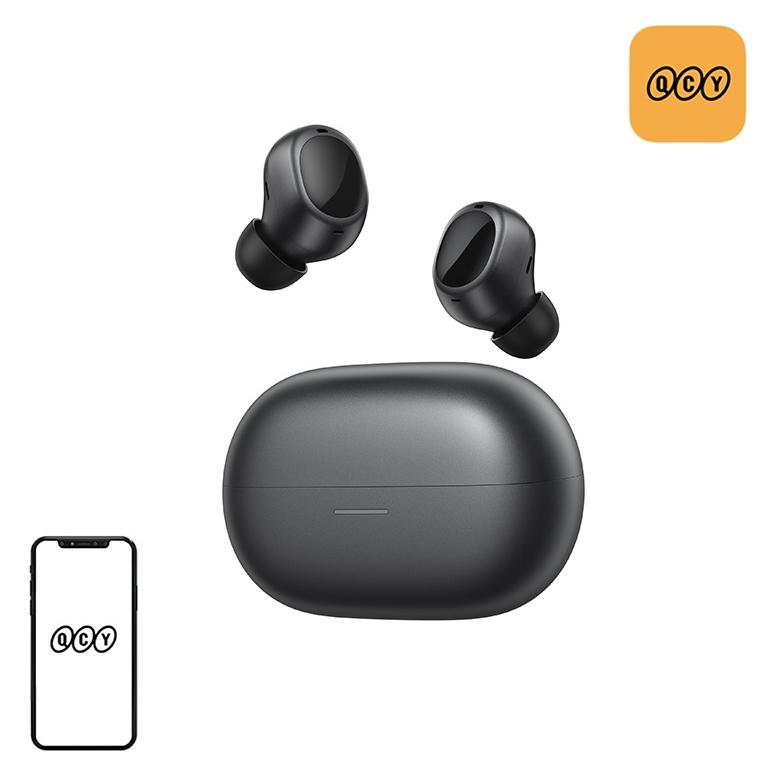 QCY Melobuds A30 kabellose Ohrhörer (schwarz) (ANC, 50 h, Kabellos) (HT22BK)
