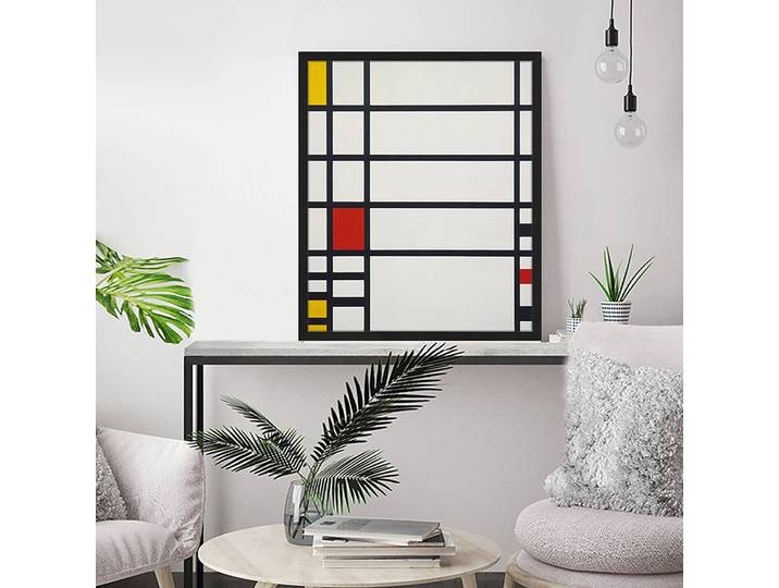 Bild Building Rahmen: Massivholz Buche, lackiert Abdeckung: Plexiglas Multicolor 52 x 62cm