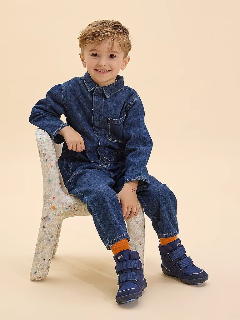 AFFENZAHN Kinder Winterstiefel VEGAN COMFY Bär dunkelblau   25