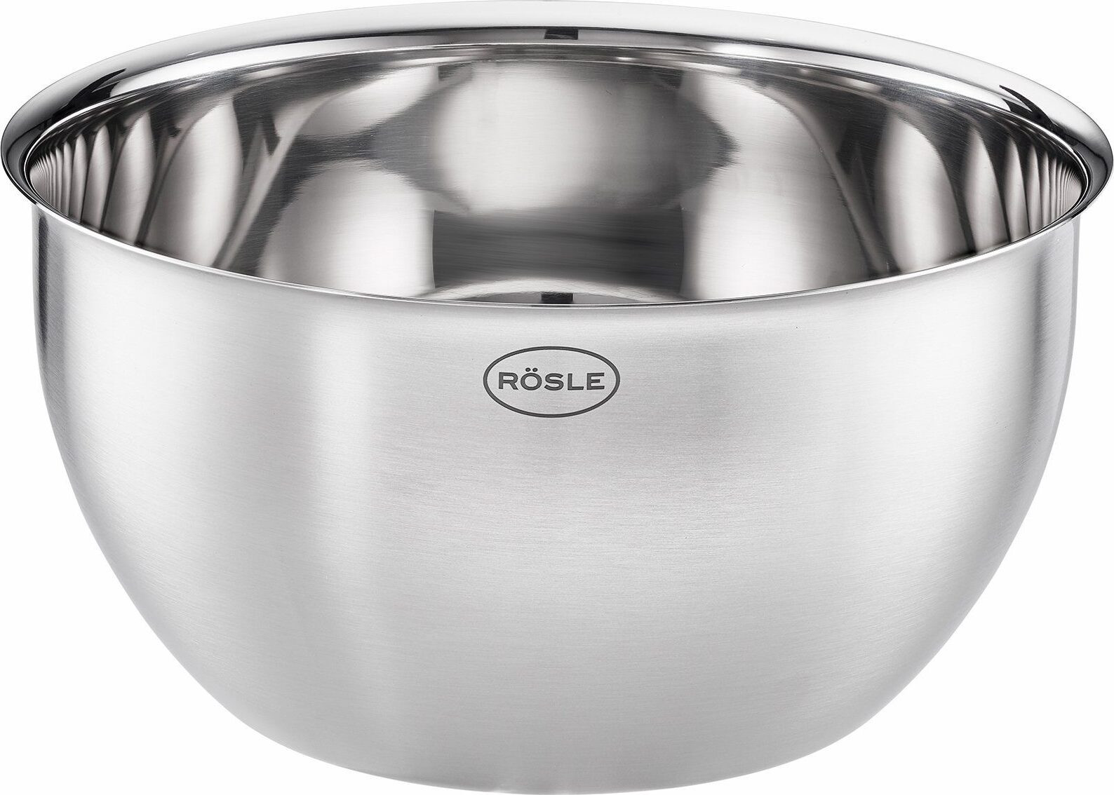 Rösle Basic Line Kom Schaal van Roestvrij Staal, Diameter: 16 cm, Hoogte: 9 cm