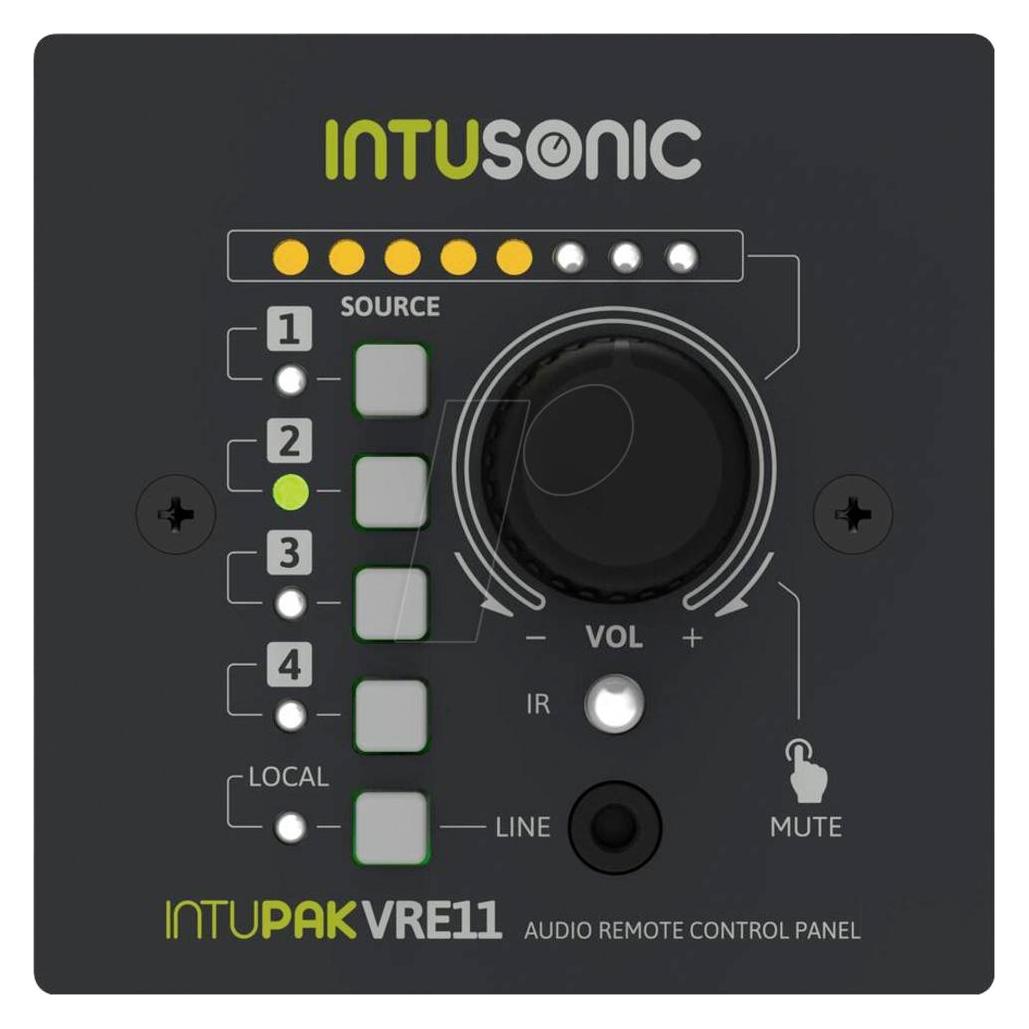 Intusonic VRE11 Fernbedienungspanel (Gerätespezifische Fernbedienung, Infrarot) (12604179)