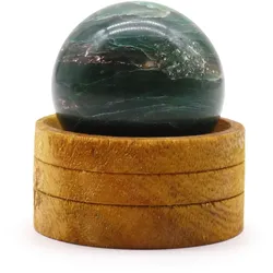 Gemstone Sphere 50mm - Indian Jade  with Stand