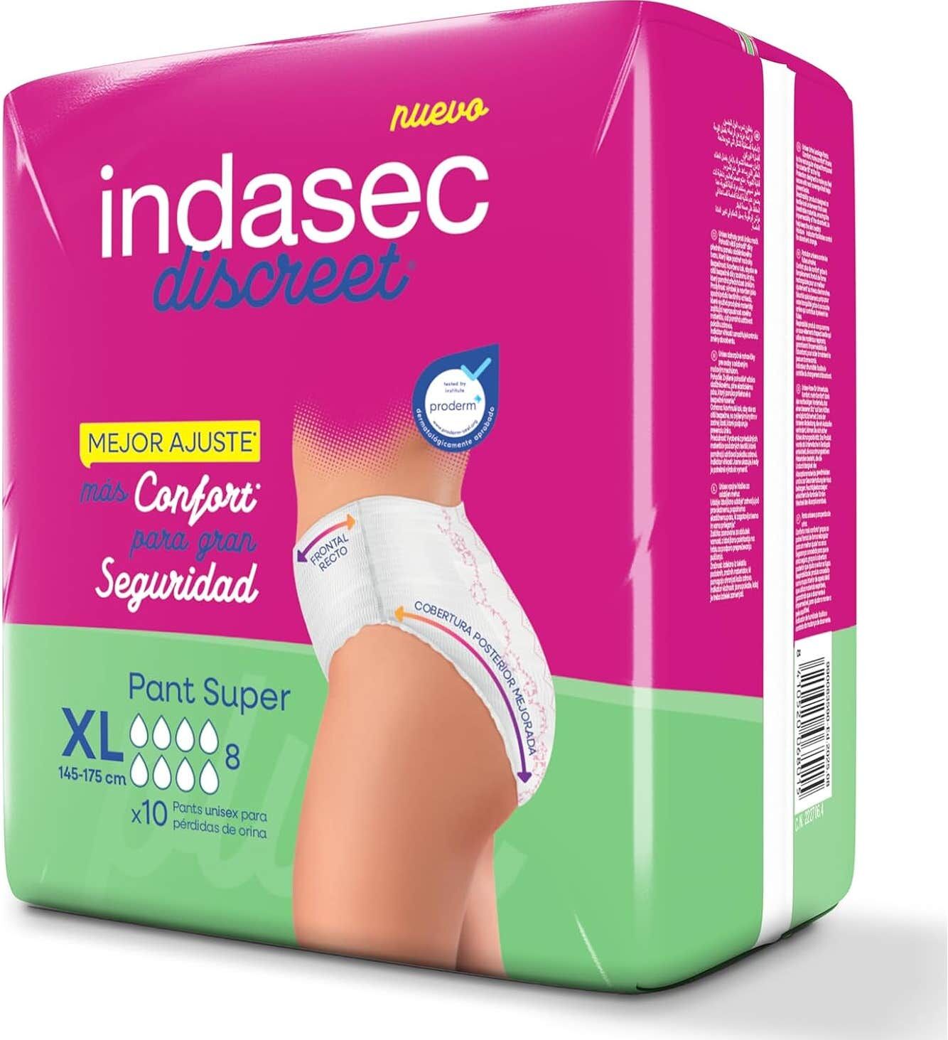 indasec Discreet Bragas Super XL 10 uds